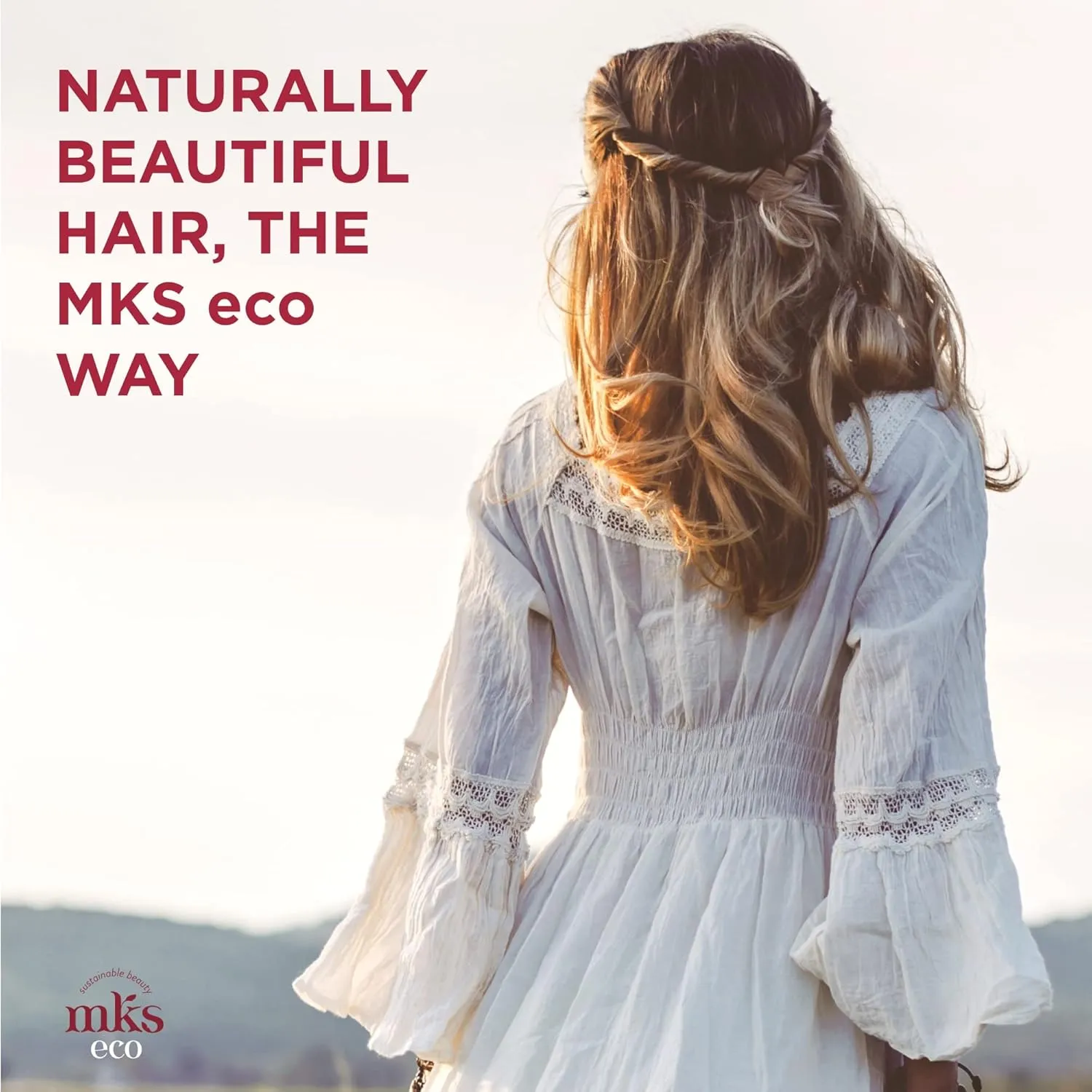 MKS eco Kahm Smoothing Conditioner, Original Scent - Detangle, Moisturize & Repair Hair - With Moroccan Argan Oil, Hemp Seed Oil & Vegetable Keratin Protein - Vegan, Cruelty Free