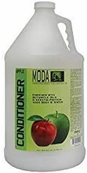 MODA - Moisturizing Conditioner for all Hair Types, Apple, 128 Oz, Professional - Strengthens, Moisturizes, Leaves Hair Soft and Shiny, Adds Volume, Protects Color and Restore