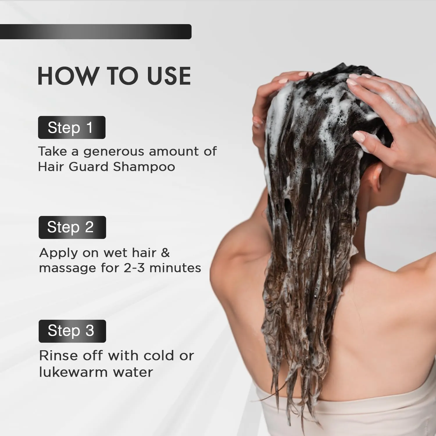MOEHAIR Hair Guard Shampoo | Stimulates Hair Follicles | Hair Thickening and Volumizing Shampoo | Infused with Argan Oil, Ginseng & Vitamins | Paraben & Sulfate Free (12 Fl. Oz)
