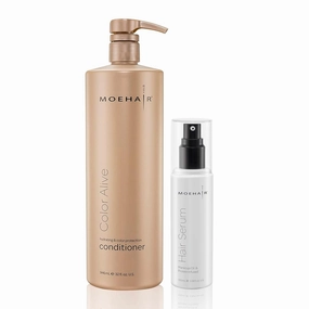 MOEHAIR Color Alive Conditioner and Hair Serum | Maintains Color Vibrancy | Prevents Color Fading | Adds Shine and Softness | Hydrates | Helps Repair Damage | Reduces Frizz | Suitable Fo