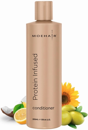 MOEHAIR Protein Infused Conditioner, Hair Conditioner for Chemically Treated, Reduces Frizz and Dullness, Damaged Dry Hair With Vitamins and Proteins,12 Fl Oz