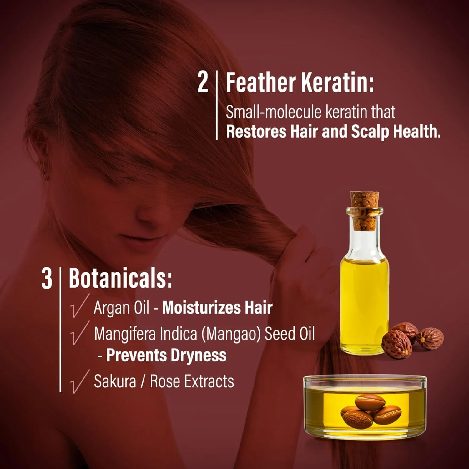 Moist Diane Hair Loss Shampoo and Conditioner Set for Hair Thickening & Scalp Revitalizing Women & Men, Organic Anti-Hair Loss Shampoo Hair Care with Argan Oil from Japan, HAIR FALL CONTROL 30.4 Fl Oz