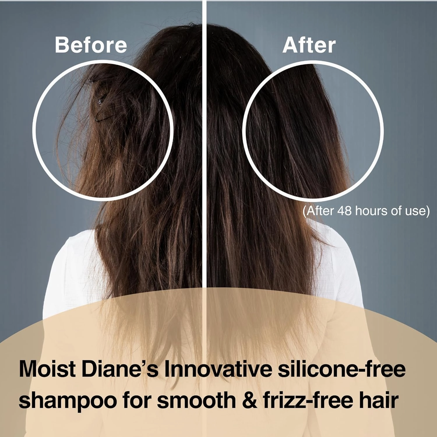 Moist Diane Keratin Hair Treatment for Frizzy Hair & Coarse Hair Women and Men, Organic Hair Care with Argan Oil & Plum Oil from Japan, Sulfate & Paraben Free, EXTRA SMOOTH & STRAIGHT, 15.2 Fl Oz