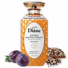 Moist Diane Keratin Hair Treatment for Frizzy Hair & Coarse Hair Women and Men, Organic Hair Care with Argan Oil & Plum Oil from Japan, Sulfate & Paraben Free, EXTRA SMOOTH & STRAIGHT, 15.2 Fl Oz