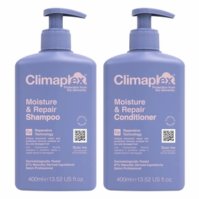Moisture and Repair Shampoo and Conditioner Set - Soothes and Purifies Scalp - Detangles Knots - Non-Greasy Formula - All Hair Types - 2 pcs