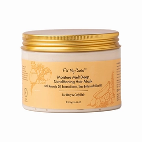 Moisture Melt Deep Conditioning| Hair Mask for Dry, Damaged, and Chemically Treated Hair| 8 Magical Oils, Shea Butter, Vitamins| Pro-Keratin Bond Repair |Weekly Revitalization, (10.58oz)