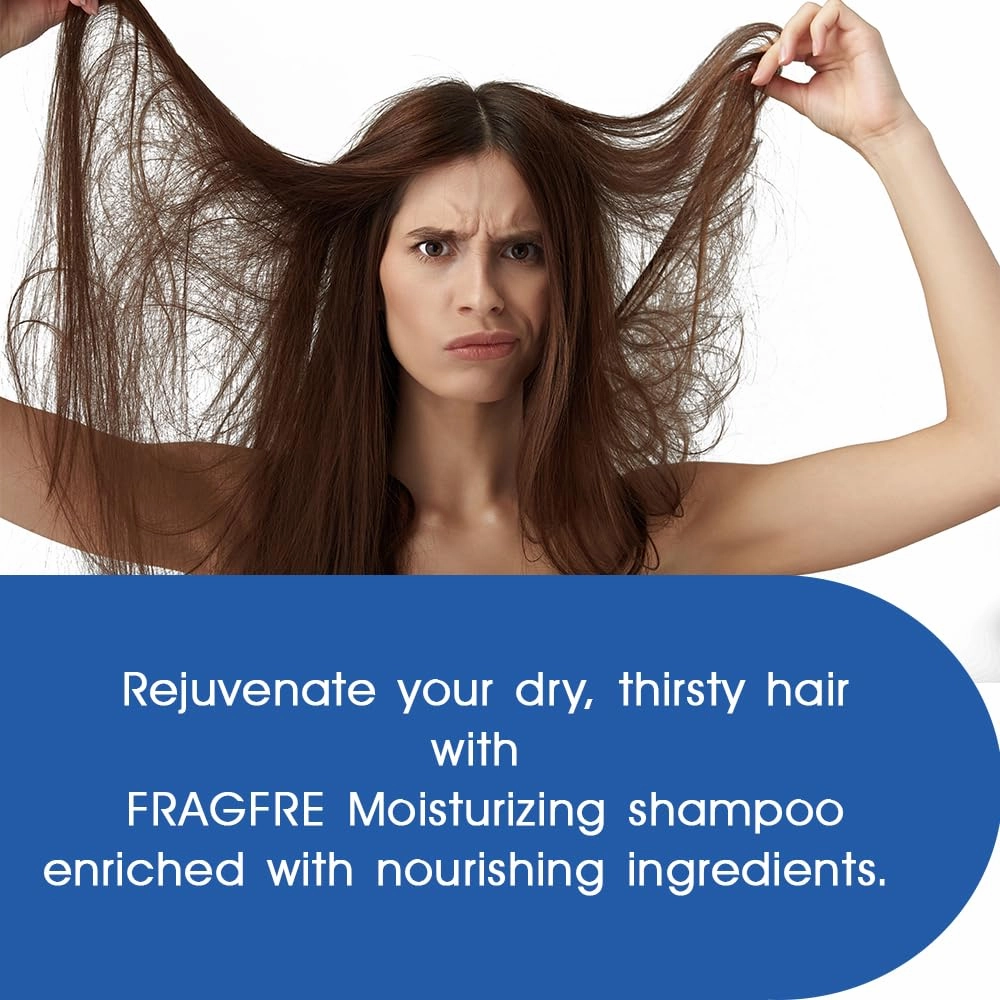 Moisturizing Shampoo 8 oz: Fragrance-Free, Hypoallergenic, and Sulfate-Free - Nourish and Hydrate Your Dry, Hungry Hair with a Safe and Gentle Oil Shampoo - Ideal for Colors and Sensitive Scalps - Vegan and Cruelty-Free (1 Pack 8 oz)