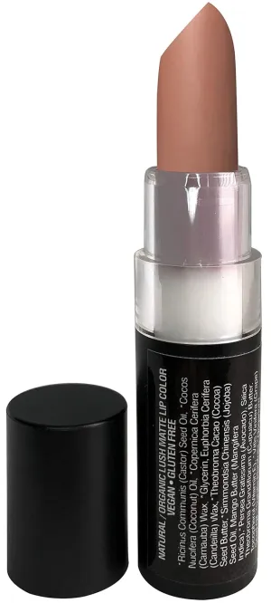 Mom's Secret 100% Natural Matte Lipstick, Organic, Long Lasting, Vegan, Gluten Free, Cruelty Free, Made in the USA, 0.12 oz. (Feelin' Peachy)