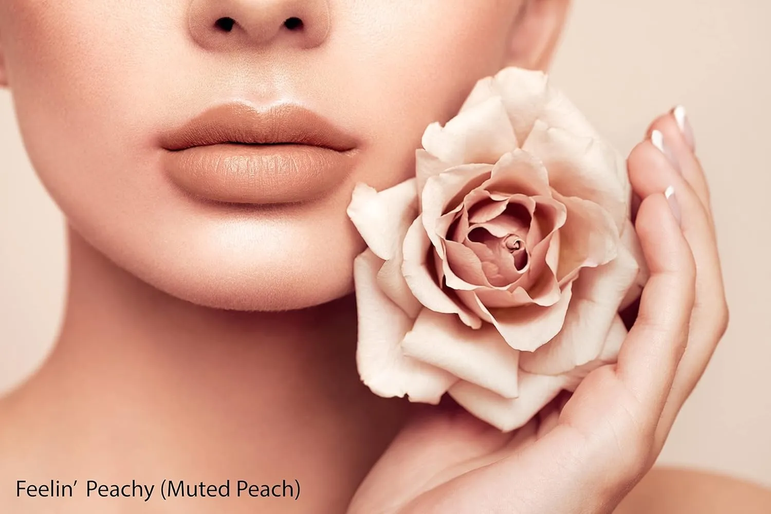 Mom's Secret 100% Natural Matte Lipstick, Organic, Long Lasting, Vegan, Gluten Free, Cruelty Free, Made in the USA, 0.12 oz. (Feelin' Peachy)