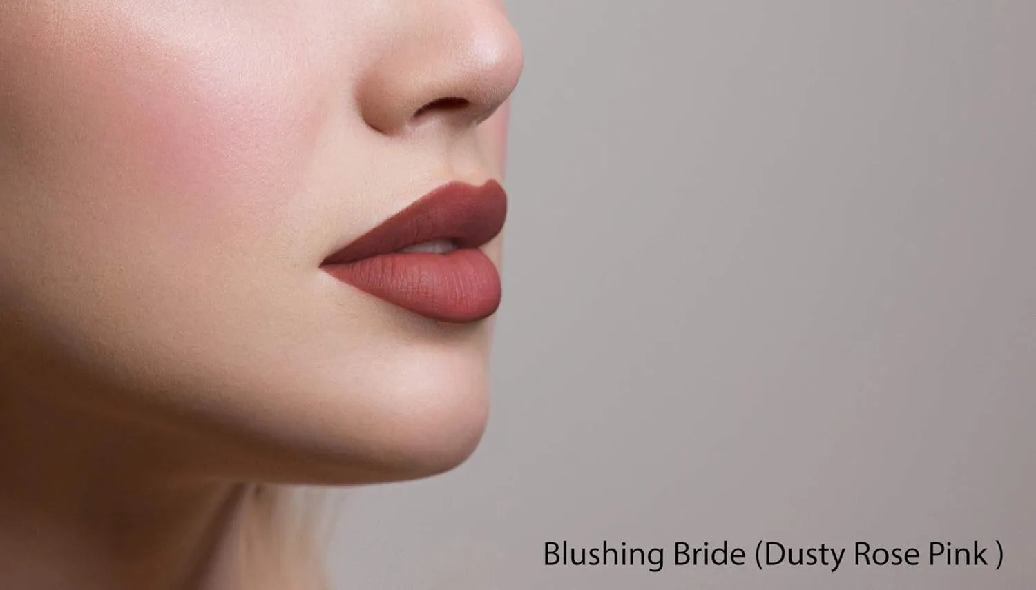 Mom's Secret Natural Matte Lipstick, Organic, Long Lasting, Vegan, Gluten Free, Cruelty Free, Made in the USA, 0.12 oz. (Blushing Bride)