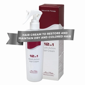 Mon Platin Professional Multi-Action Hair Cream with Black Caviar - 250 ml 12-in-1 Premium Leave In Conditioner Spray for Dry Damaged Hair - Repairing, Moisturizing, Smoothing, and Protecting