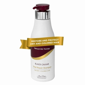 Mon Platin Total Repair Shampoo for Dry and Damaged Hair, Paraben-Free, Color Safe Shampoo for Enhanced Shine and Protection, Enriched with Black Caviar for Dry Colored Hair, 500ml