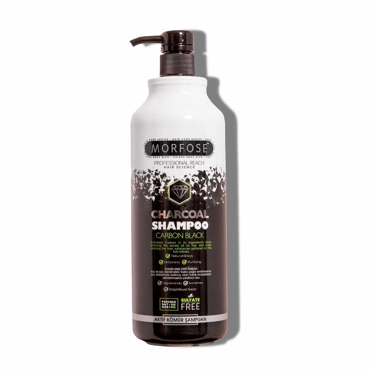 Morfose Charcoal Carbon Hair Shampoo 1000 ml