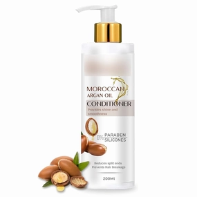 Moroccan Argan Conditioner | for Longer, Stronger Hair, with Argan Protein | Silicone Free|Women & Men| 200ml