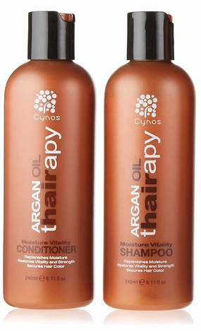 Moroccan Argan Oil Shampoo and Conditioner Set (2 x 8oz.) Ultra Hydrating Volumizing & Moisturizing, 100% Safe for Color Treated Hair, UV Protection. Salon Quality For Men & Women All Hair Types
