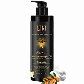 Moroccan Argan Oil Sulfate Free Shampoo – Volume, Hydration & Repair – 14oz / 400ml – Paraben Free and Sodium Chloride Free Oil.