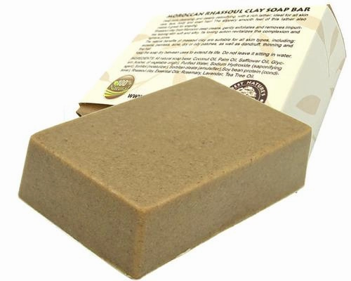 Moroccan Rhassoul clay soap bar. All Natural SLS