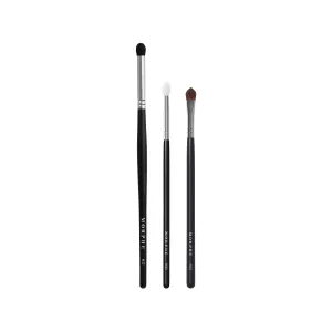 Morphe Glitter Eyeshadow Brush Trio - Eyeshadow Brush Set for Precision, Definition & Shine - Includes M709, M321 & M760 - For Cream or Powder Formulas (3 Count)