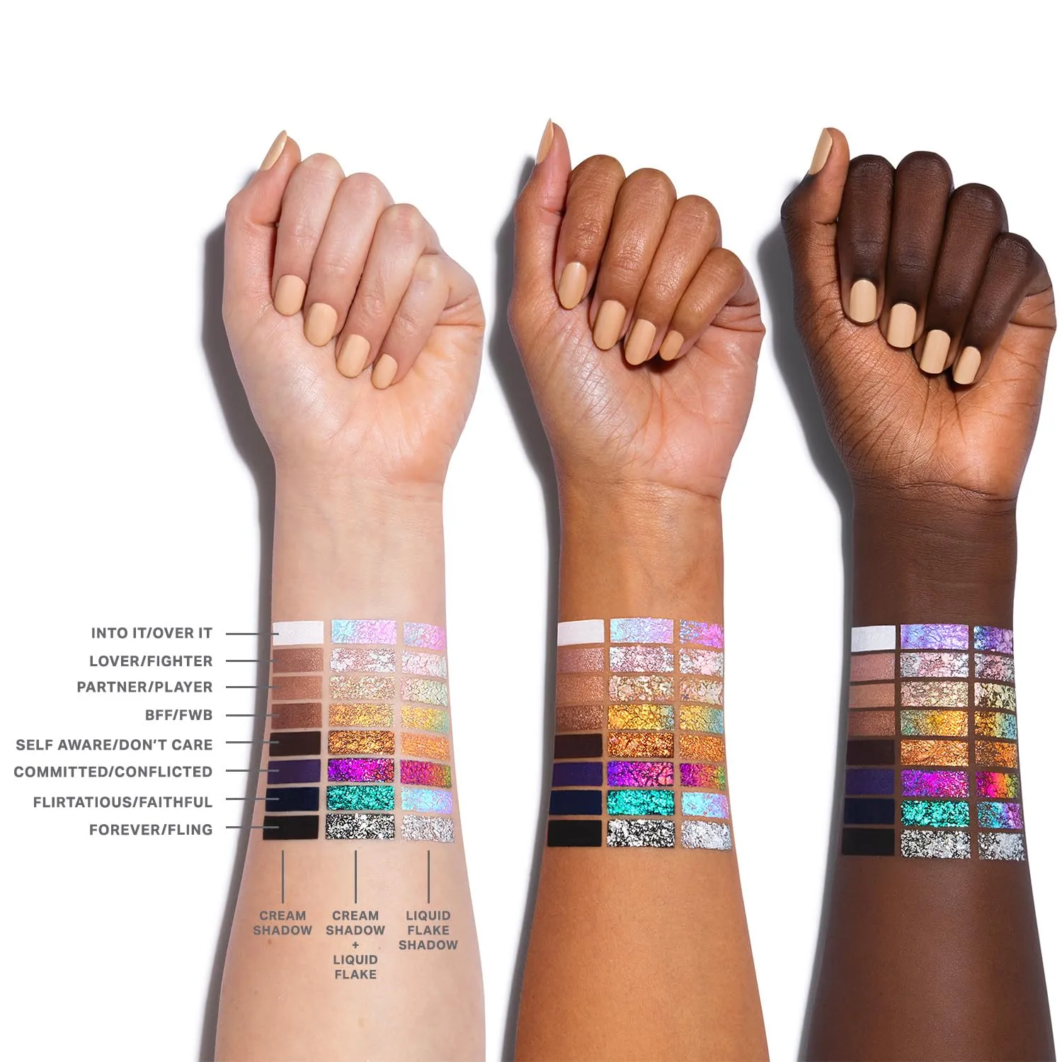 Morphe Mixed Signals Dual-Ended Eyeshadow Stick - Cream Eyeshadow Pigment & Chrome Liquid Flakes for Bold, Layered Eye Makeup Looks - Flirtatious/Faithful (0.96 oz)