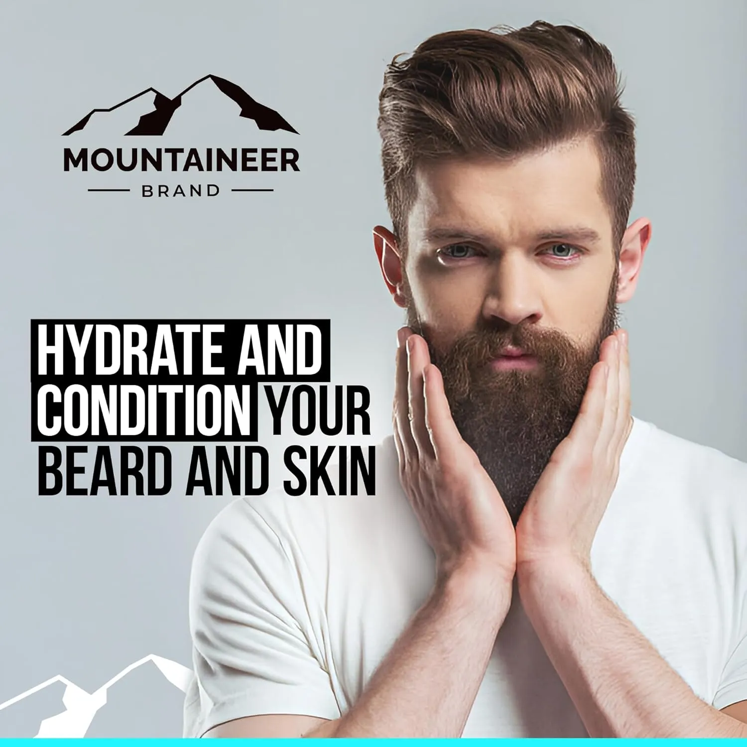 Mountaineer Brand Natural Beard Balm with White Water Scent | Scents Inspired by Nature | Beard Butter for Men | Leave in Condidtioner | Hydrates, Softens and Tames | Made in West Virginia | 2oz