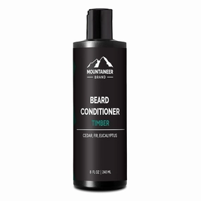 Mountaineer Beard Conditioner | Beard Moisturizer for Men | Beard Conditioning Rinse | Men’s Moisturizing Balm for Facial Hair | Softener and Hydrating for Beards and Mustaches | Timber | 8oz