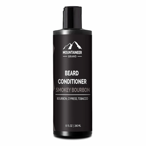 Mountaineer Brand Beard Conditioner | 8oz | Men's Moisturizing Balm for Facial Hair | Softener and Hydrating for Beards and Mustaches | Smokey Bourbon Scent