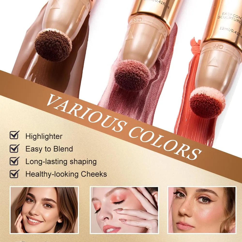 Multi Use Blush Stick for Cheeks, Lips & Eyes – Hydrating, Buildable Cream Blush with Natural, Skin-Like Finish Long Lasting & Easy to Blend Stick for a Radiant Glow (#2, 1)