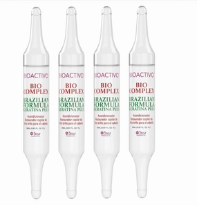 Multi Pack Bio Complex Keratin Dominican Natural Hair Treatment High Shine Conditioner Leave In Hydrating Conditioning Hair Repairing Thickening Hair Growth (PAck of 4)