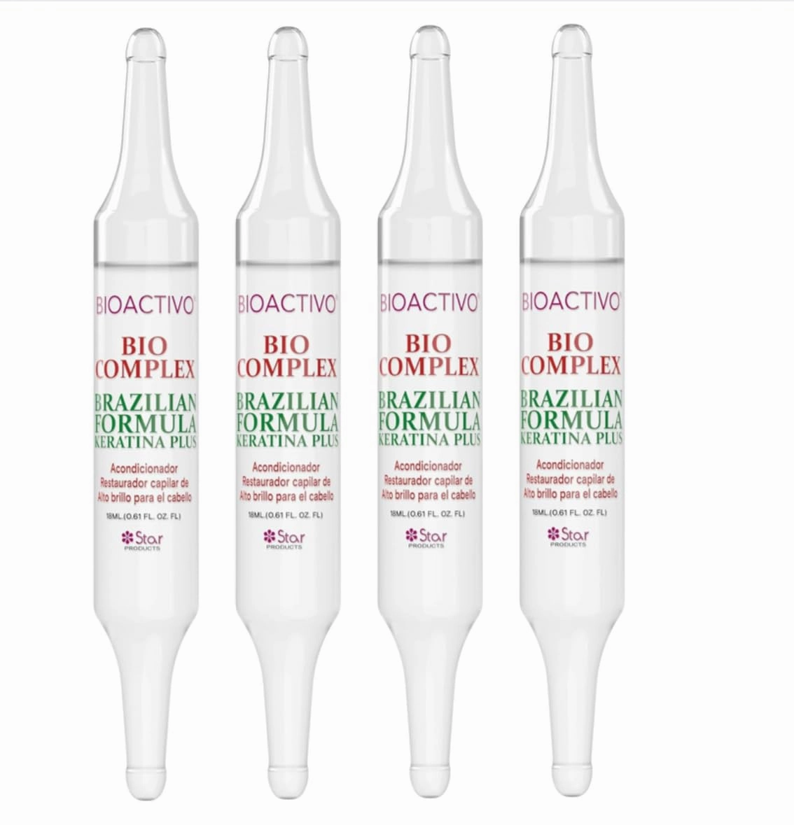 Multi Pack Bio Complex Keratin Dominican Natural Hair Treatment High Shine Conditioner Leave In Hydrating Conditioning Hair Repairing Thickening Hair Growth (PAck of 4)