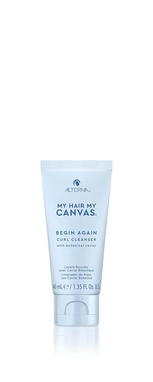 My Hair. My Canvas. Begin Again Vegan Curl Cleanser Enhancing Shampoo for Curly, Coily, and Textured Hair