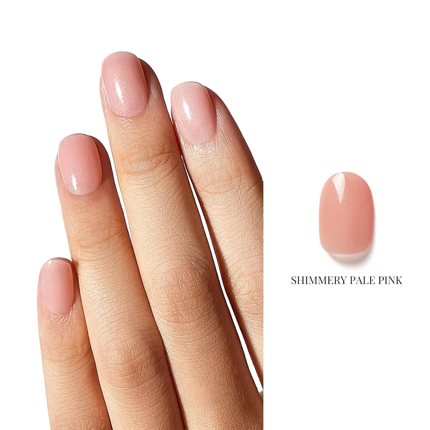 NAILOG Gel Nail Polish Set - 4 Colors Top Coat Color Gel Base 3-In-1 Soak Off UV Gel Polish Kit for Home DIY & Birthday Gifts for Women | Fushcia, Taffy Pink, Shimmery Pink, Beige
