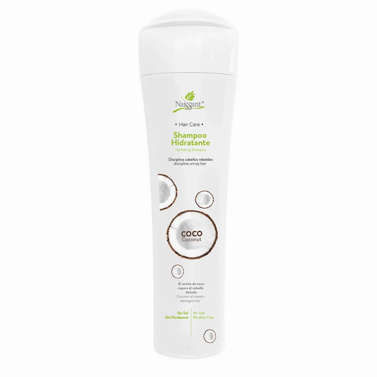 naissant Coconut Shampoo | Deep Repairing and Hydrating Dry Hair | Moisturizing, Protector for Dry, Damaged, Color Treated & Natural Hair | Salt & Paraben Free (10.1 Fl Oz)