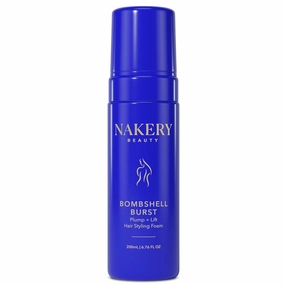 Nakery Bombshell Burst Hair Foam - Hair Mousse for Hair Styling - Volumizing Mousse for Curly Hair & Straight Hair with Biotin, Keratin & Panthenol - Hair Foaming Mousse for All Hair Types
