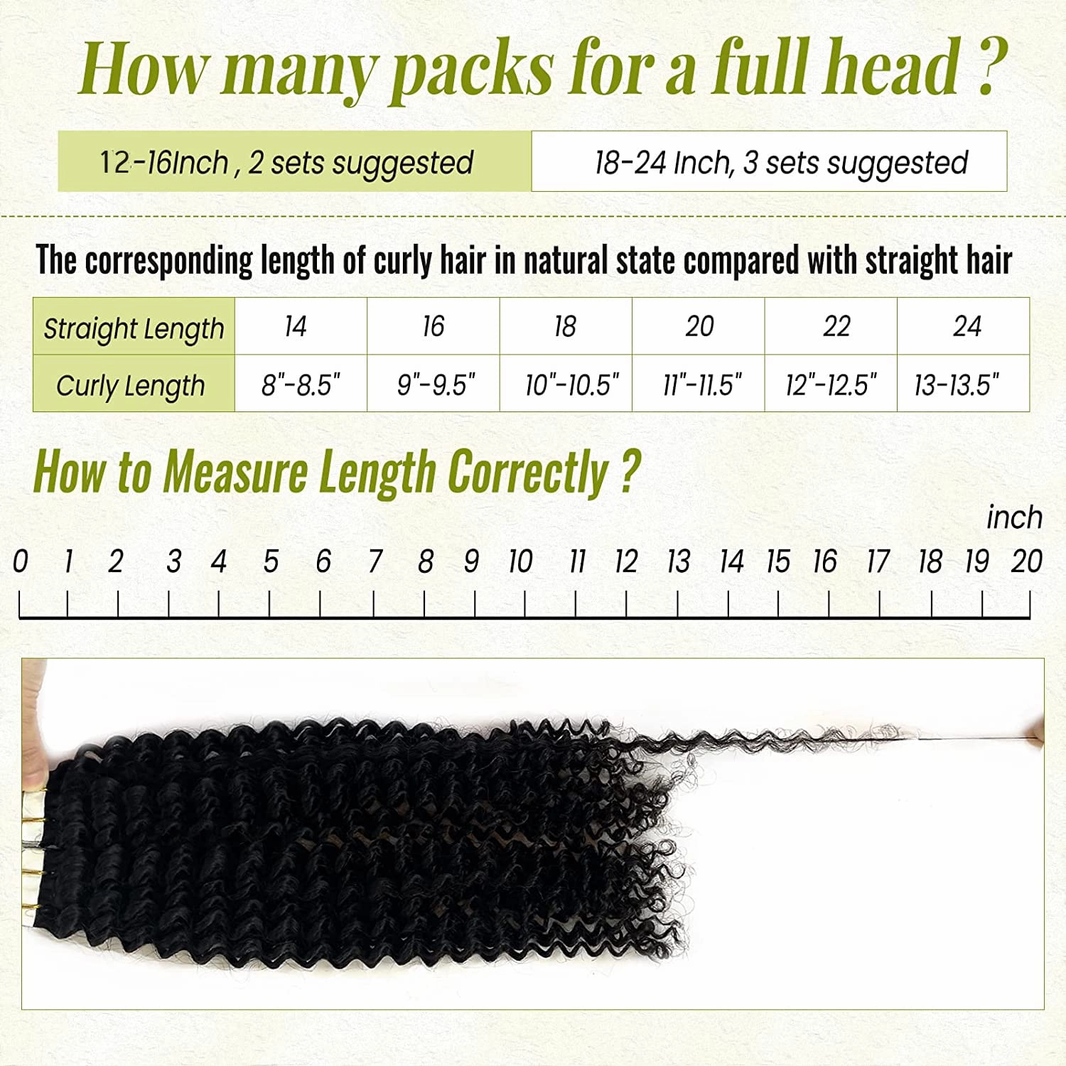 Natural Black Tape in Hair Extensions, Kinky Curly Tape in Hair Extensions Real Human Hair, 24Inch Tape in Hair Extensions 20PCS 50Grams/Pack 2-3Packs Suggested Glue in Hair Extensions for Black Women