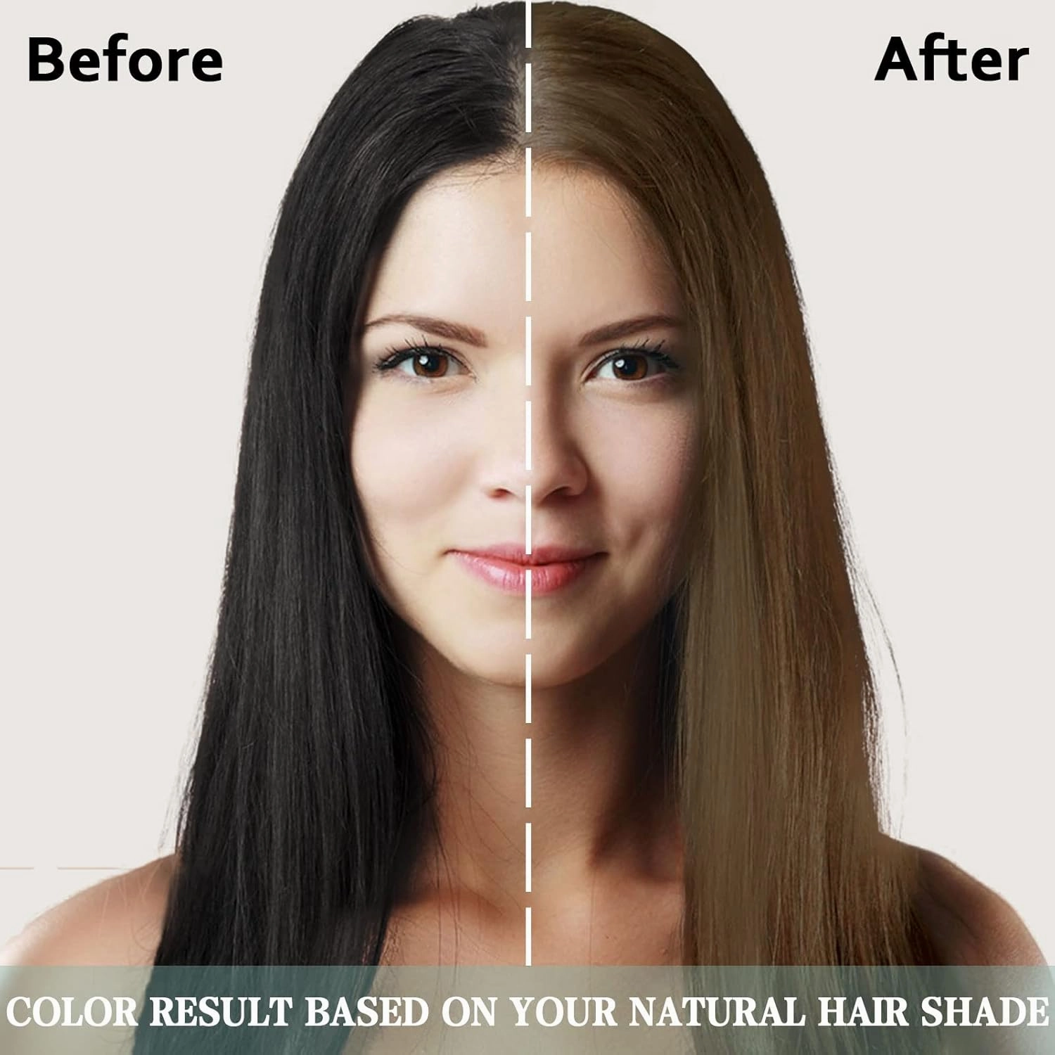 Natural Chestnut Brown Hair Dye Shampoo 3 in 1, Instant Brown Hair Shampoo, Hair Color Shampoo, Shampoo Para Canas Mejur & Champu Para Canas, Shampoo Hair Dye (Chestnut Brown)