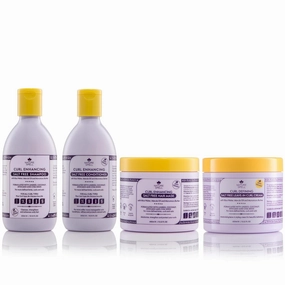 Nature Spell Curl Enhancing Haircare Collection, Includes Shampoo and Conditioner, Hair Mask & Leave-In Curl Cream, Nourishes & Strengthens Hair