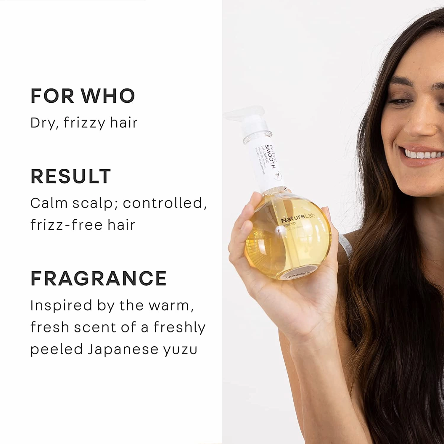 NATURELAB. TOKYO Perfect Smooth Shampoo   Eco-Friendly Refill Pouch Bundle: Shampoo 11.5 oz | Refill 22.9 FL OZ | $49 VALUE