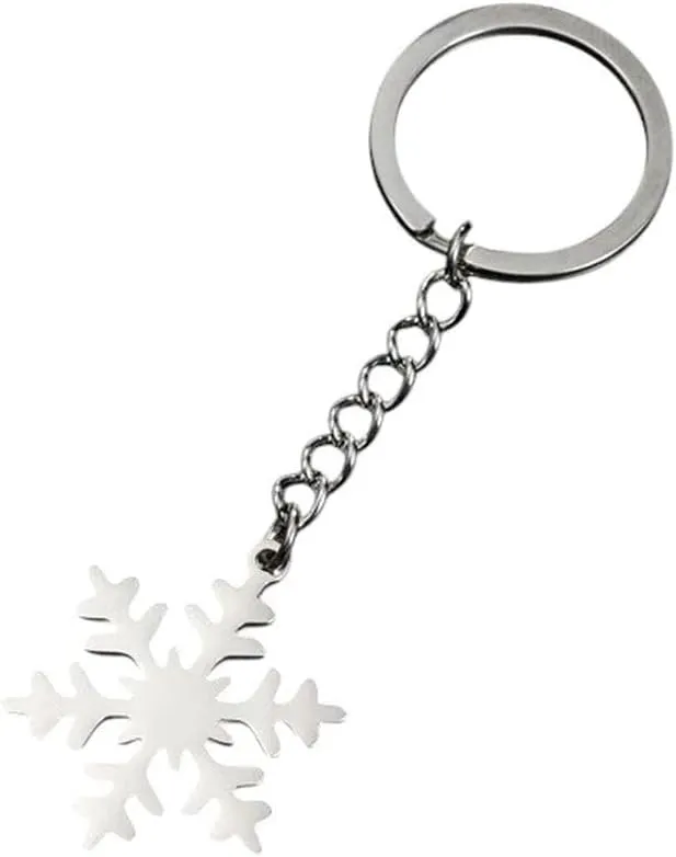 New 2026 Arrive Unisex Peach Blossom Pendant Keychain Stainless Steel Flower Key Ring Sweet Chain For Women Handbag Accessories Diy Jewelry Findings Fashion Trendy Creative Gift For Women And Men