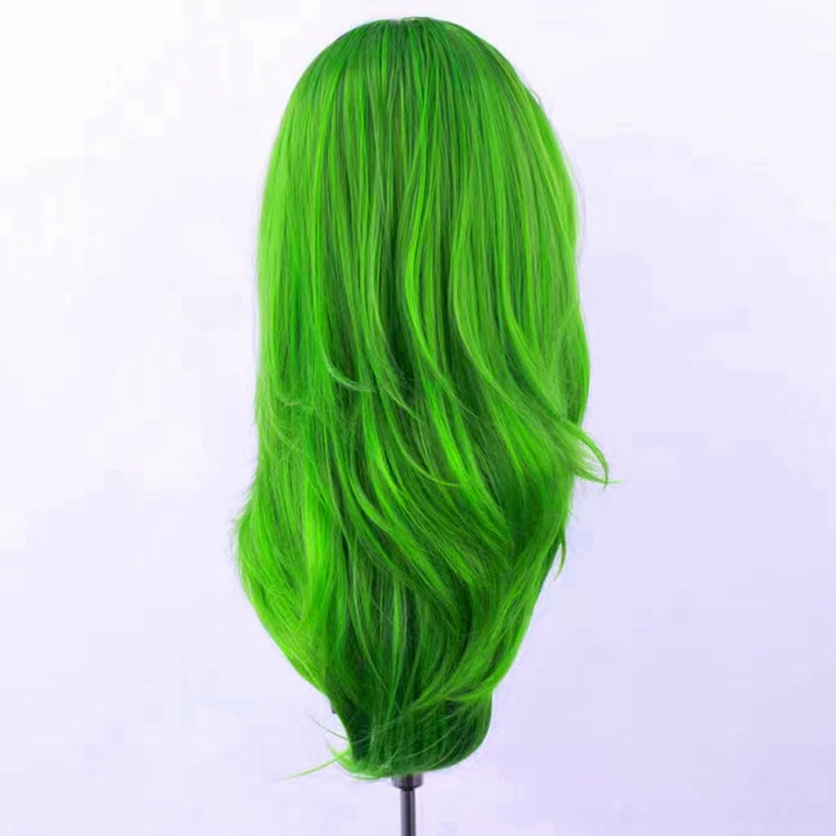 New Green Wigs for Women Girls Free Part Long Natural Wave Lace Font Wigs Slightly Wave Wig Heat Resistant Synthetic Lace Wig Daily Wear Wigs