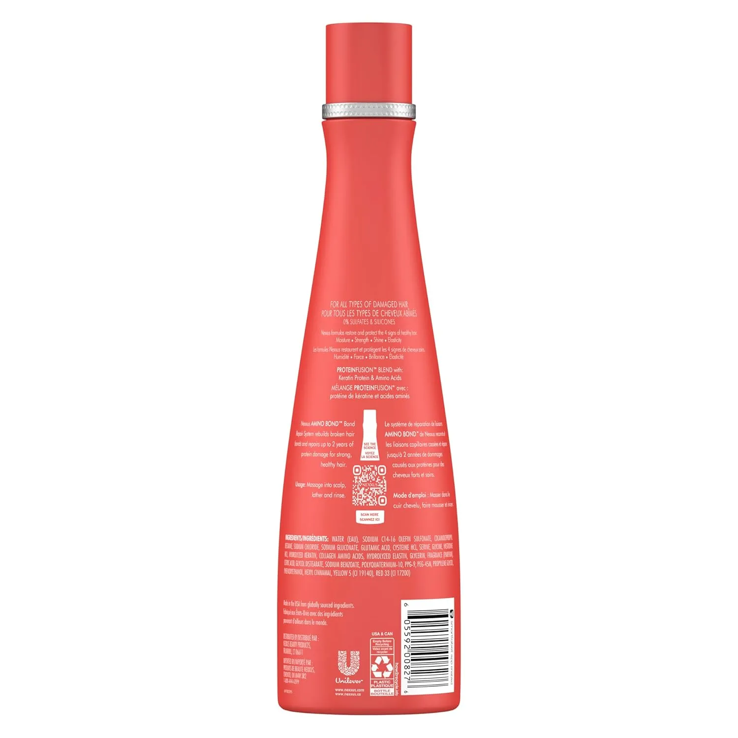 Nexxus Shampoo Amino Bond for All Types of Damaged Hair with Amino Acids & Keratin Protein 13.5 oz