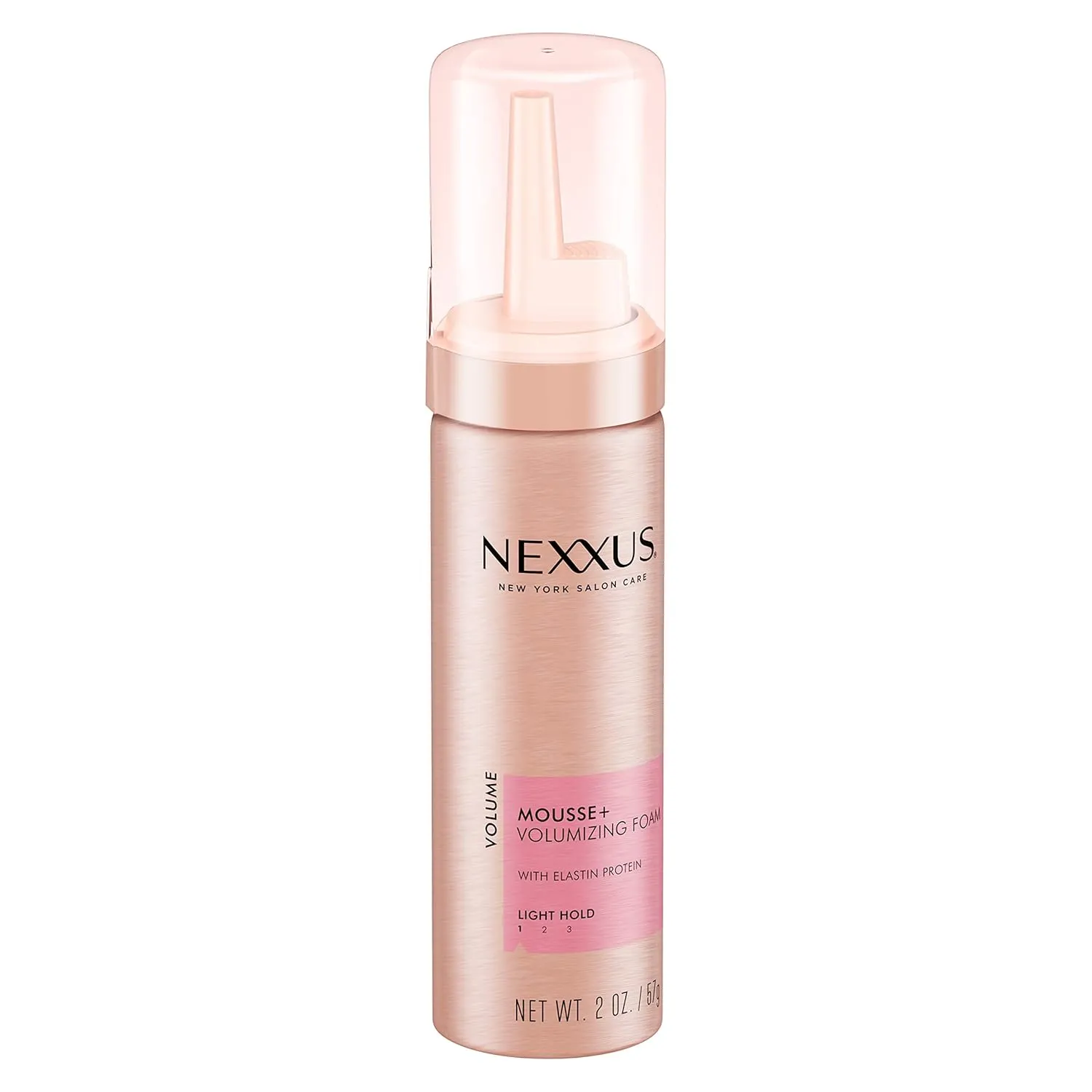 Nexxus Volumizing Foam Hair Mousse, for Volume Volume Mousse Hair Styling 2 oz