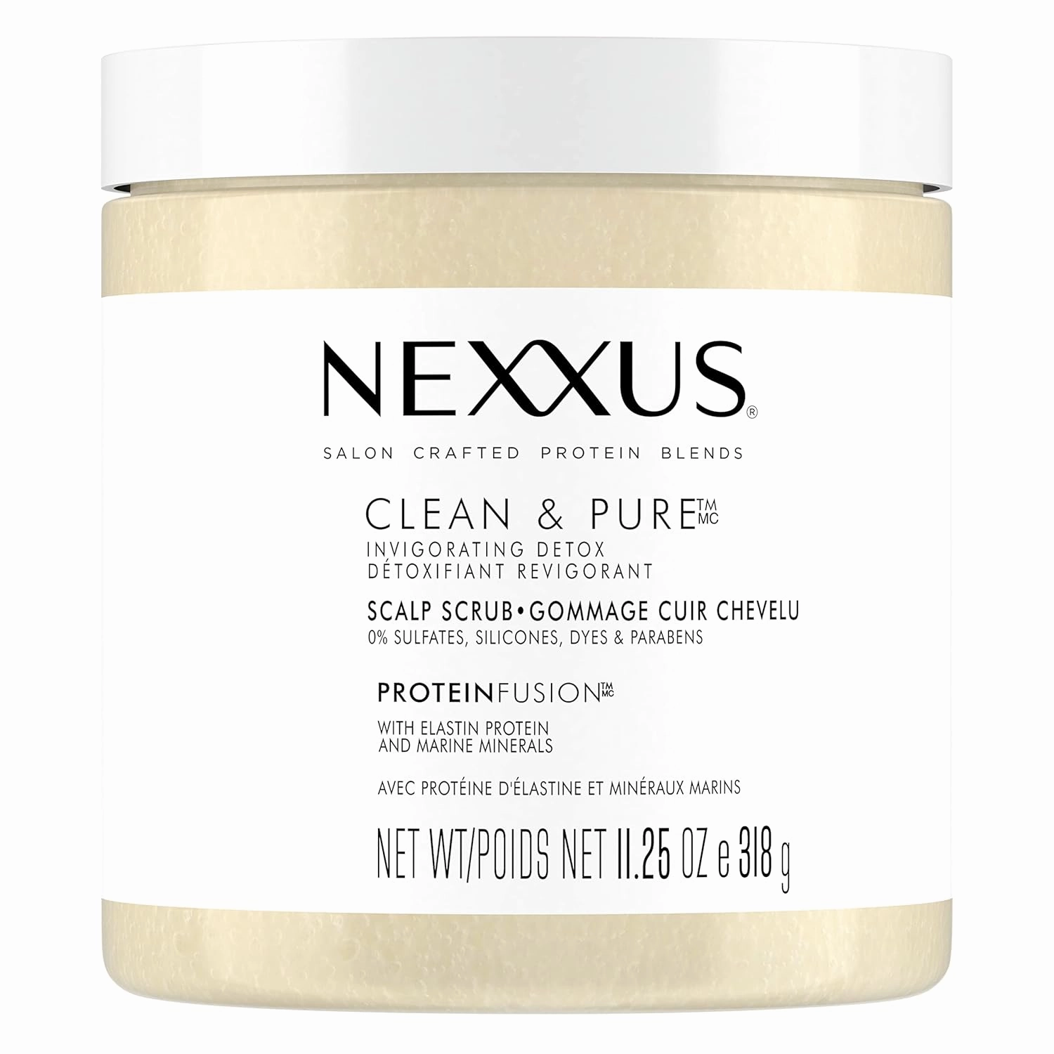 Nexxus Sulfate-Free Scalp Scrub Hair Treatment Exfoliating and Nourishing Detox Hair Care 11.25 oz