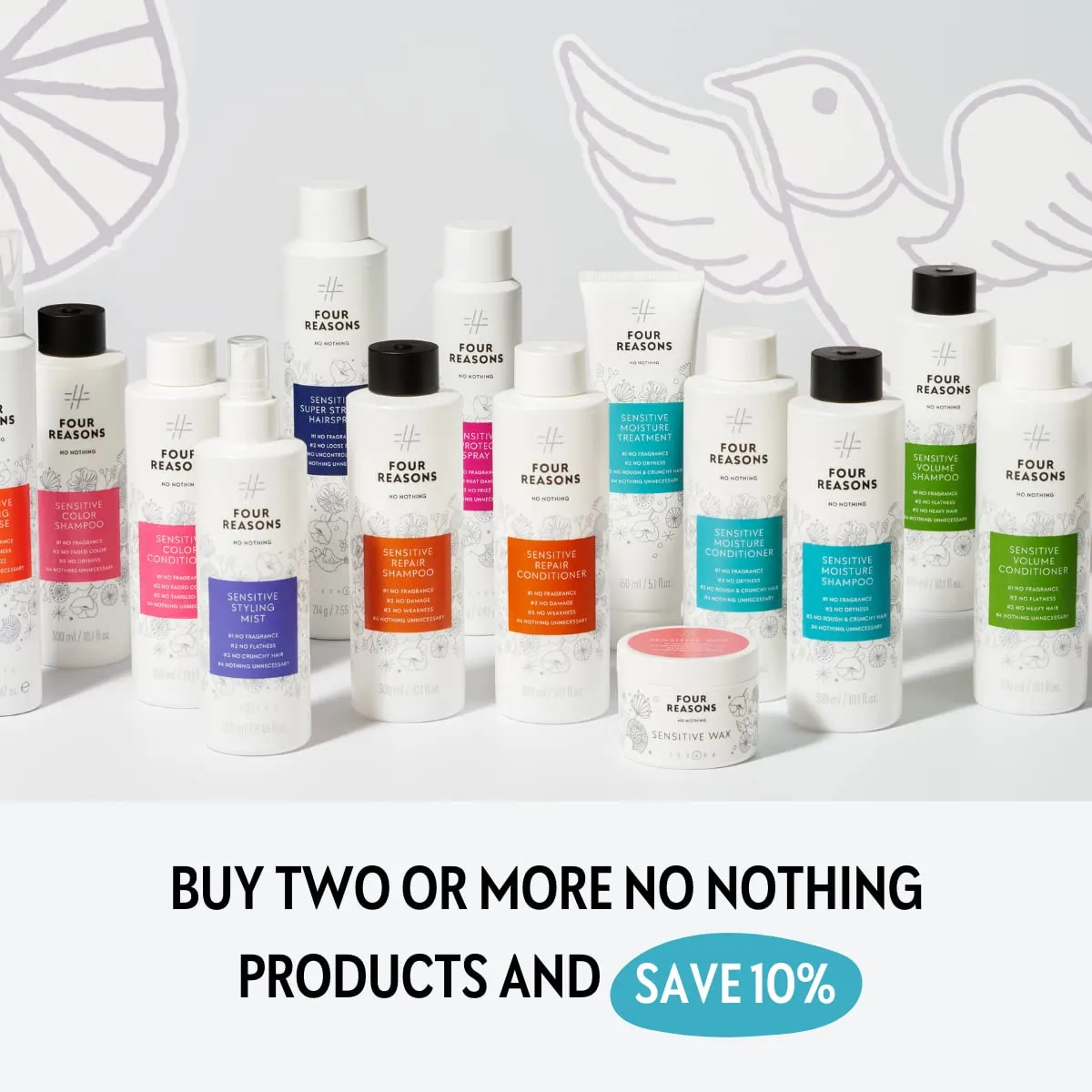 No nothing Hair Repair Shampoo for dry damaged hair - Fragrance Free - fortified with Amino Acids 10.15 oz