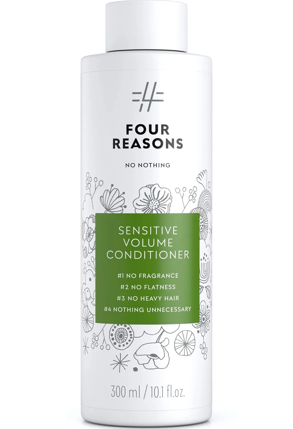 No nothing Sensitive Volume Hair Conditioner - Fragrance Free Conditioner - Hypoallergenic, Phthalate Free, Paraben Free, Vegan & Unscented - Volumizing Scalp – 10.1 oz
