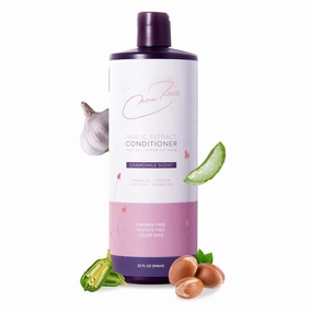 Nora Ross Purple Nourishing Conditioner with Garlic Extract for Damaged Hair, Conditioner for Smooth & Shiny Hair for All Hair Types with Argan Oil, Aloe Extract, Chamomile Scent for Freshness, 32Oz