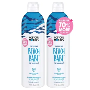 Not Your Mother's Beach Babe Jumbo Dry Shampoo (2-Pack) - 12 oz Dry Shampoo - Instantly Absorbs Oil While Creating Effortless Sea-Tossed Texture