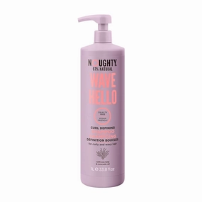 Noughty Wave Hello Curl Defining Shampoo (1L) - Vitamin Rich Formula for Curly and Wavy Hair, 97% Natural, Sulphate Free, Vegan