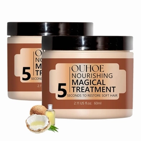 Nourishing Magical Treatment, 60ml Nourishing Magical Treatment 5 Seconds to Restore Soft Hair, Deep Repair Hair Mask for Dry Damaged Hair, Collagen Hair Mask for Silky Shine (2)