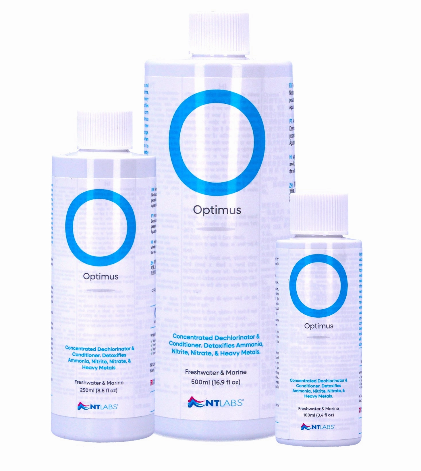 NT Labs Optimus Fresh and Marine Water Conditioner Dechlorinator Ammonia Remover