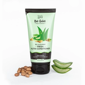 Nta-Hiabt Aloe Peanut Nutri-Conditioner For Women & Men, Daily Hair Softness, Moisture Lock, Dry & Frizzy Hair with 9 Ultra-Moisturizing Power, 150ml